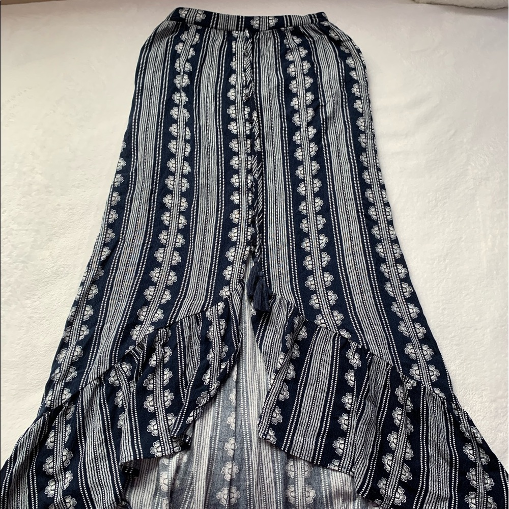 Bohemian High Low Patterned Skirt